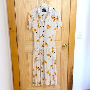 Urban outfitters summer flower shirt dress